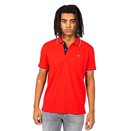 Champion Męska koszulka polo Legacy Light Cotton Pique C-Logo Shirt, intensywna czerwień, XXL