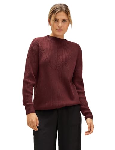 Street One Damski sweter z dzianiny, Panda Red, 34