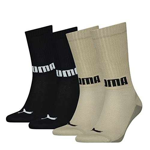 PUMA Męskie logo Crew 4-pak Hosiery, beżowy Combo, 43/46, beżowy Combo, 43-46 EU