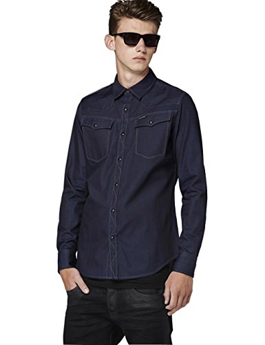 G-Star Collection Tailor shrt l/s - Koszula męska, Kolor Niebieski, Raw, XL