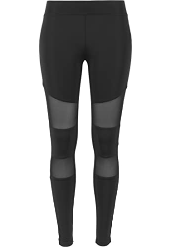 Urban Classics Dziewczęce legginsy Tech Mesh, czarny, 134/140 cm
