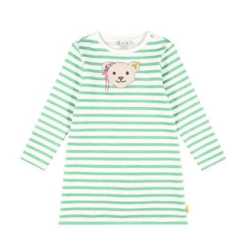 Steiff Dziewczęca sukienka w paski, Green Spruce, 122 cm