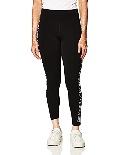 Calvin Klein Damskie legginsy o długości 81 cm z kontrolą szwu wewnętrznego-Techno Roma, biały, XL