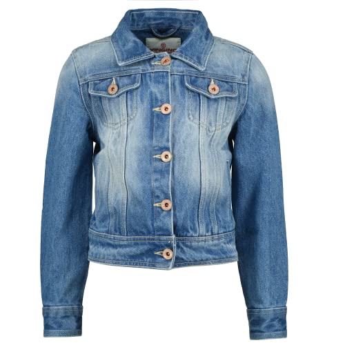 Vingino Dziewczęca kurtka dżinsowa Tropicana, Blue Vintage, 110 cm
