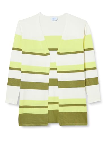 Jalene Damski kardigan z dzianiny 15426485-JA03, biało-zielony, XL/XXL, Biało-zielony, XL-XXL