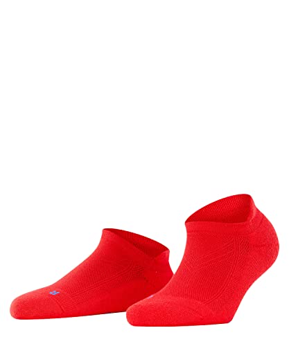 FALKE Kobiety Skarpety do trampek Cool Kick Sneaker W SN Oddychający I Szybkoschnący krótkie jednokolorowe 1 Para, Czerwony (Fire 8150), 35-36