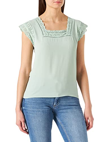 Naf Naf T-shirt damski, delikatna zieleń, XL