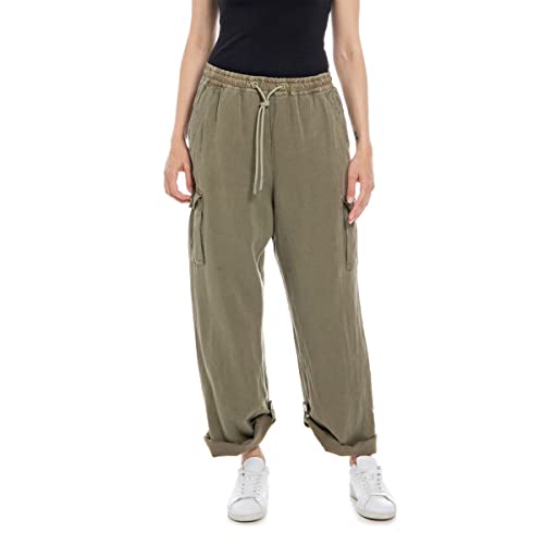 Replay Spodnie damskie, 962 Light Khaki, S