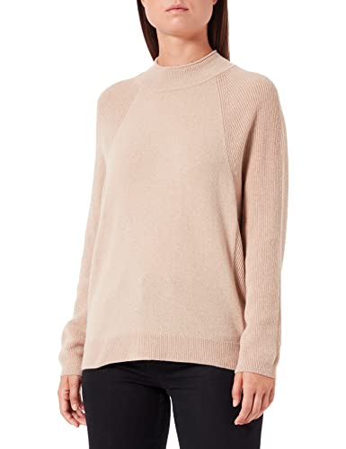 United Colors of Benetton Damski sweter z golfem z długim rękawem, Beżowy 994, L