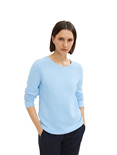 TOM TAILOR Damski sweter 1035113, 11139-Soft Charming Blue, XXS