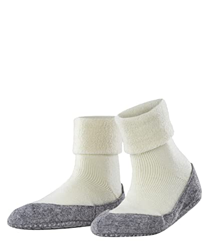FALKE Kobiety Kapcie Cosyshoe W HP Wełna Merynosa z wypustkami na podeszwie 1 Para, Biały (Off-White 2049), 37-38