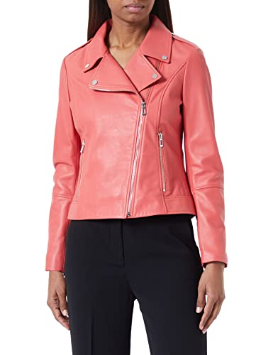 HUGO Damska kurtka skórzana, Open Red642., M