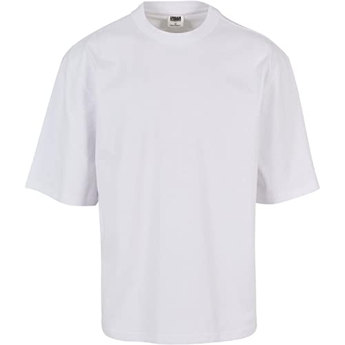 Urban Classics Męska koszulka z długim rękawem organicznym, oversize, dostępna w wielu różnych kolorach, rozmiary S-5XL, biały, 4XL