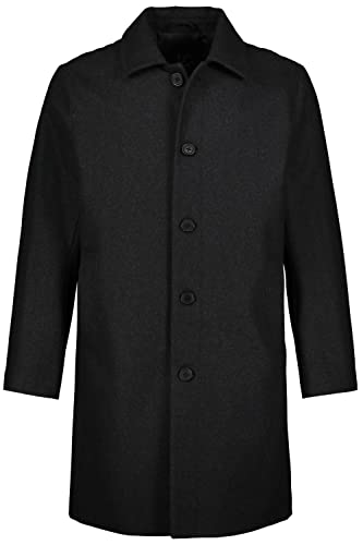 JP 1880 Męskie, duże rozmiary, ponadgabarytowe, odzież męska, L-8XL, płaszcz z mieszanki wełny, wodoodporny, kołnierz koszuli, do 8 XL 795116, antracytowy, 7XL