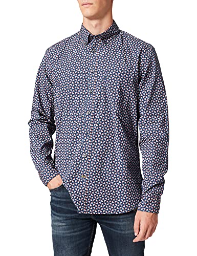 camel active Koszula męska, niebieski (Night Blue), XL