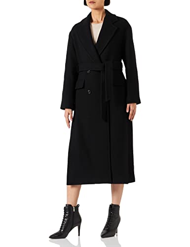 Pinko Damski płaszcz Giacomo 7 Cappotto PANNO Coat, Z99_Nero Limousine, 46N
