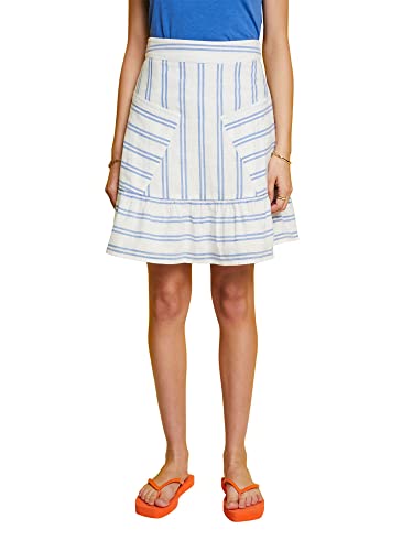 edc by ESPRIT Damski 053CC1D306 spódnica, 111/OFF White 2, 34, 111/Off White 2, 34