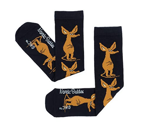 Sniff Happy Men's Moomin Socks, czarne skarpety męskie, czarny, 40-45 EU