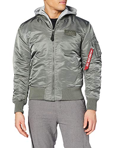 ALPHA INDUSTRIES Męska kurtka bomberka MA-1 D-Tec, zielona vintage, XL, Vintage Green, XL