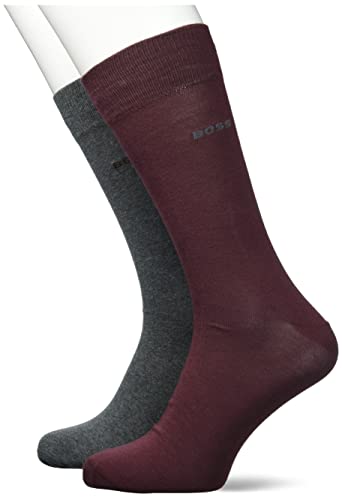 BOSS Męskie skarpetki 2P RS Uni Colors CC Regular_Socks, Dark Red601, 43-46, Dark Red601, 43-46