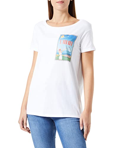 Sisley T-shirt damski, White 911, L