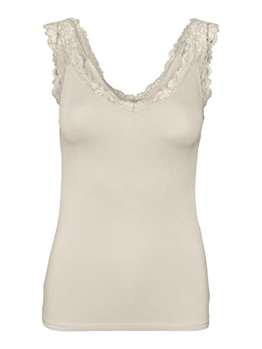 VERO MODA Women's VMROSA SL Noos Top, Birch, XL, brzoza, XL