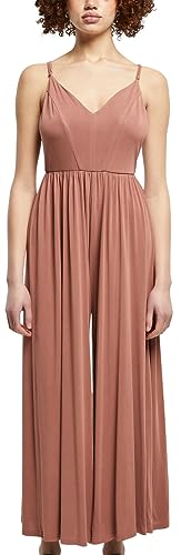 Urban Classics Damski kombinezon damski z modalem spaghetti, Terracotta, S