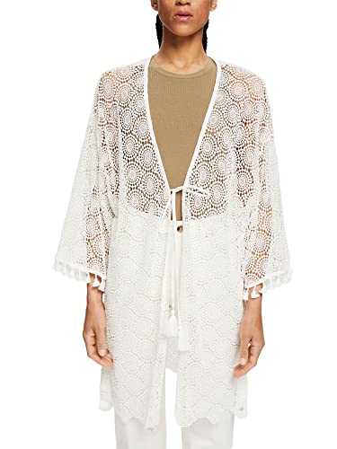 ESPRIT Damski modny szalik 042ea1q311, 100 / biały, M