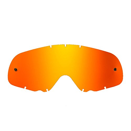 SeeCle 416168 zapasowe soczewki do masek z czerwonym efektem lustra, kompatybilne z maską Oakley Crowbar
