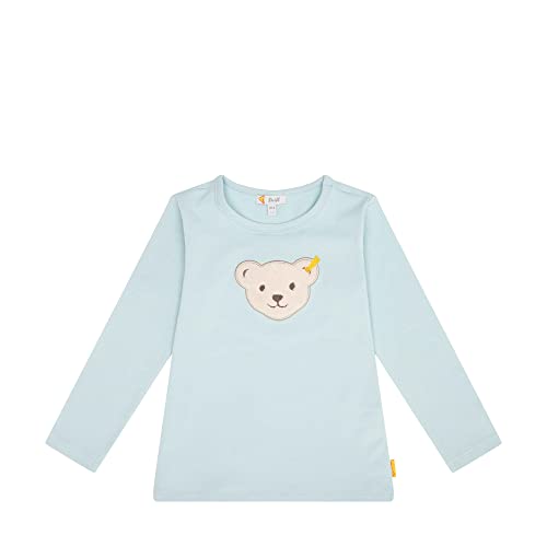 Steiff Unisex dziecięca czapka z długim rękawem i koszulką, Sterling Blue, 92
