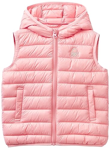 United Colors of Benetton Kurtka dla dziewczynek i dziewczynek, Różowy 03z, XS