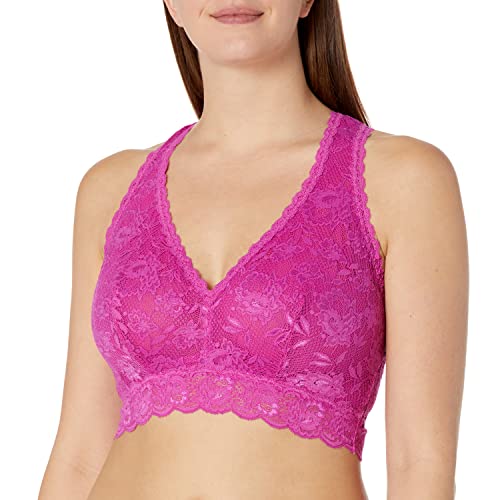 Cosabella Damski biustonosz Say Never Curvy Racerback typu bralette Plunge-BH, Cape Fuchsia, L