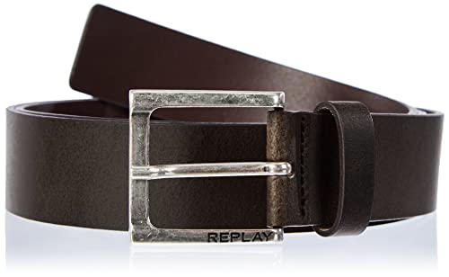 Replay Męski pasek AM2643, 128 Black Brown, 110
