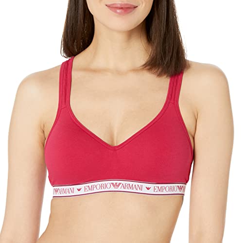 Emporio Armani Wyściełany biustonosz, karmazyn, S
