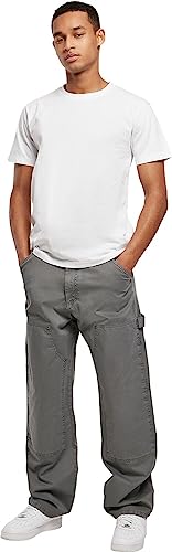 Urban Classics Double Knee Stolarz iwacz Spodnie Męskie, Darkshadow