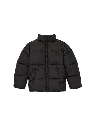 TOM TAILOR Dziewczęca kurtka zimowa, 29999-Black, 140, 29999-czarny, 140 cm