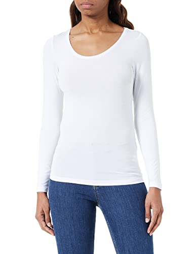 Vila Damska koszulka VIDAISY O-Neck L/S TOP-NOOS z długim rękawem, Optical Snow, M, Optyczny Snow, M