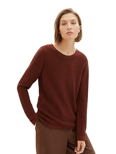 TOM TAILOR Sweter damski, 30337 - Raisin, L