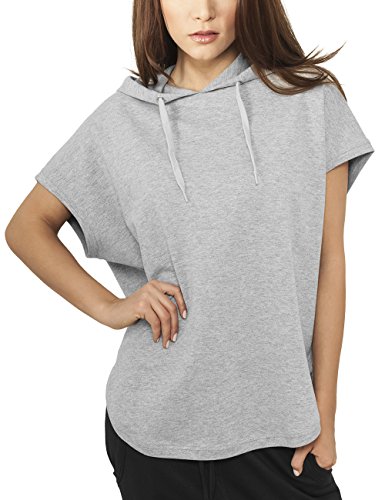 Urban Classics Damska bluza bez rękawów Terry Hoody, szary, XL