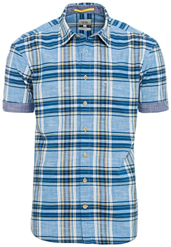 Camel Active Koszula Męska, Niebieski (Strong Blue), L