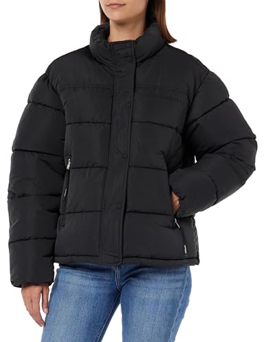 Replay Damska kurtka zimowa boxy fit, 098 BLACK, L