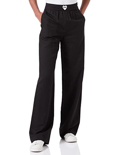 Love Moschino Palazzo Trousers Spodnie damskie, Czarny, 38