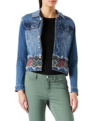 Desigual Damska kurtka Chaq_bakersfi Denim, niebieski, M