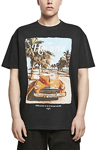 Mister Tee Męski t-shirt Havana Vibe Oversize, czarny, XS