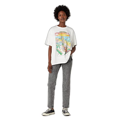 Wrangler Damska koszulka oversize, biała (Worn in White), rozmiar S, Worn in White, S