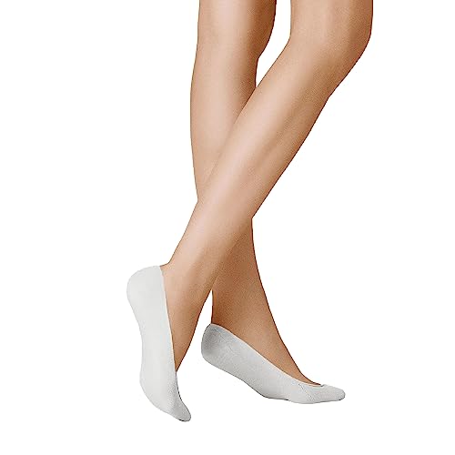 KUNERT Damskie stopki Liz Ballerina FSD, Weiß, 35-36 EU