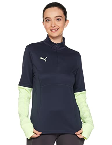PUMA Individualliga 1/4 damski top z zamkiem błyskawicznym, paryskie światło nocne, Światło Parisian Noc Światło, S