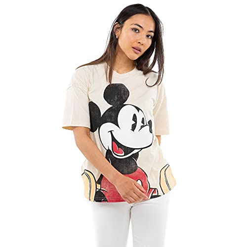 Disney Damska bluza siedząca Mickey, Piasek, 40