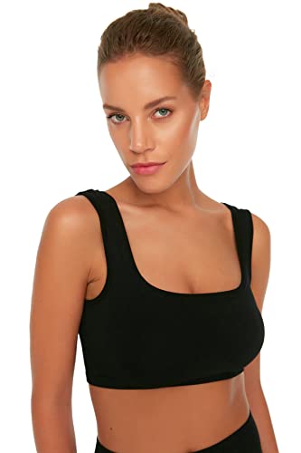 Biustonosz sportowy Trendyol. Damski biustonosz, czarny, M/L