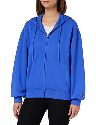Champion Damska bluza z kapturem Rochester 1919 z logo Full Zip, kobaltowy niebieski (Etr), S, Kobaltowy niebieski (Etr), S